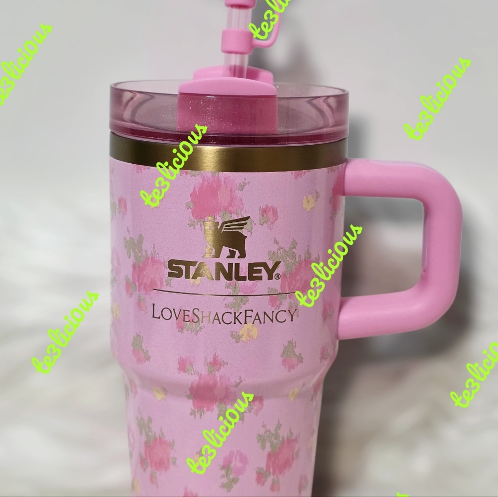 STANLEY x LOVE SHACK FANCY 20oz STAINLESS STEEL QUENCHER H2.0 FLOWSTATE TUMBLER - Picture 3 of 11